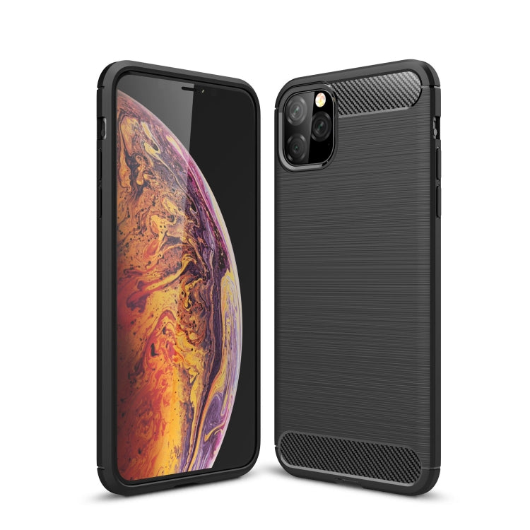 Custodia in TPU in fibra di carbonio con texture spazzolata per iPhone XI Max 2019, For iPhone 11 Pro Max