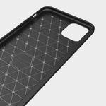 Custodia in TPU in fibra di carbonio con texture spazzolata per iPhone XI Max 2019, For iPhone 11 Pro Max