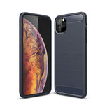 Custodia in TPU in fibra di carbonio con texture spazzolata per iPhone XI Max 2019, For iPhone 11 Pro Max