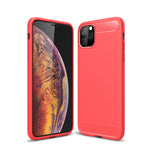 Custodia in TPU in fibra di carbonio con texture spazzolata per iPhone XI Max 2019, For iPhone 11 Pro Max