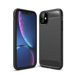 Custodia in TPU in fibra di carbonio con trama spazzolata per iPhone XIR 2019, For iPhone 11
