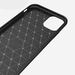 Custodia in TPU in fibra di carbonio con trama spazzolata per iPhone XIR 2019, For iPhone 11