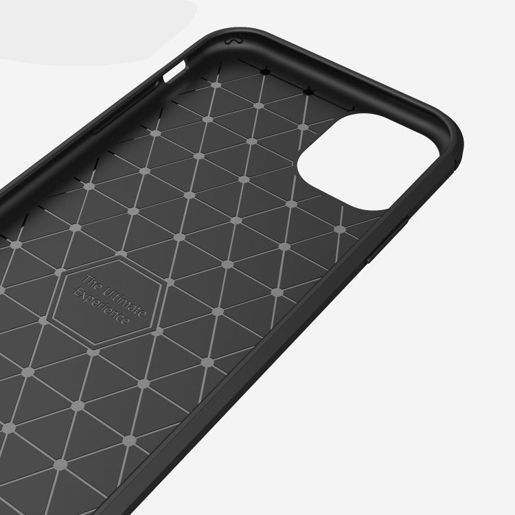Custodia in TPU in fibra di carbonio con trama spazzolata per iPhone XIR 2019, For iPhone 11