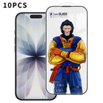 10 pezzi Pellicola in vetro temperato HD serigrafata ad alta densità, super resistente, curva 3D, antistatica, ad alto contenuto di alluminio, resistente a 120°C., For iPhone Fold Outer Screen, For iPhone 18, For iPhone 18 Pro, For iPhone 18 Pro Max   ...