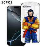 10 pezzi Pellicola in vetro temperato HD serigrafata ad alta densità, super resistente, curva 3D, antistatica, ad alto contenuto di alluminio, resistente a 120°C., For iPhone Fold Outer Screen, For iPhone 18, For iPhone 18 Pro, For iPhone 18 Pro Max   ...