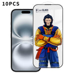 10 pezzi Pellicola in vetro temperato HD serigrafata ad alta densità, super resistente, curva 3D, antistatica, ad alto contenuto di alluminio, resistente a 120°C., For iPhone Fold Outer Screen, For iPhone 18, For iPhone 18 Pro, For iPhone 18 Pro Max   ...
