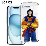 10 pezzi Pellicola in vetro temperato HD serigrafata ad alta densità, super resistente, curva 3D, antistatica, ad alto contenuto di alluminio, resistente a 120°C., For iPhone Fold Outer Screen, For iPhone 18, For iPhone 18 Pro, For iPhone 18 Pro Max   ...