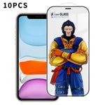 10 pezzi Pellicola in vetro temperato HD serigrafata ad alta densità, super resistente, curva 3D, antistatica, ad alto contenuto di alluminio, resistente a 120°C., For iPhone 12 Pro Max, For iPhone 12 Pro, For iPhone 11 Pro Max, For iPhone 11          ...