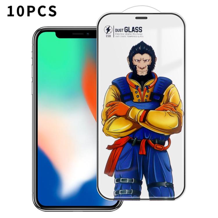10 pezzi Pellicola in vetro temperato HD serigrafata ad alta densità, super resistente, curva 3D, antistatica, ad alto contenuto di alluminio, resistente a 120°C., For iPhone 12 Pro Max, For iPhone 12 Pro, For iPhone 11 Pro Max, For iPhone 11          ...