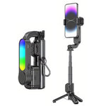 Mini treppiede selfie Q33 con telecomando e luce LED