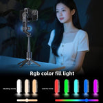 Gimbal selfie stick LED estensibile Q35 per smartphone