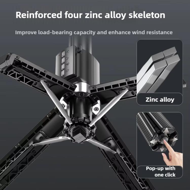 Gimbal selfie stick LED estensibile Q35 per smartphone