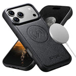 Custodia in ecopelle con retro magnetico per iPhone