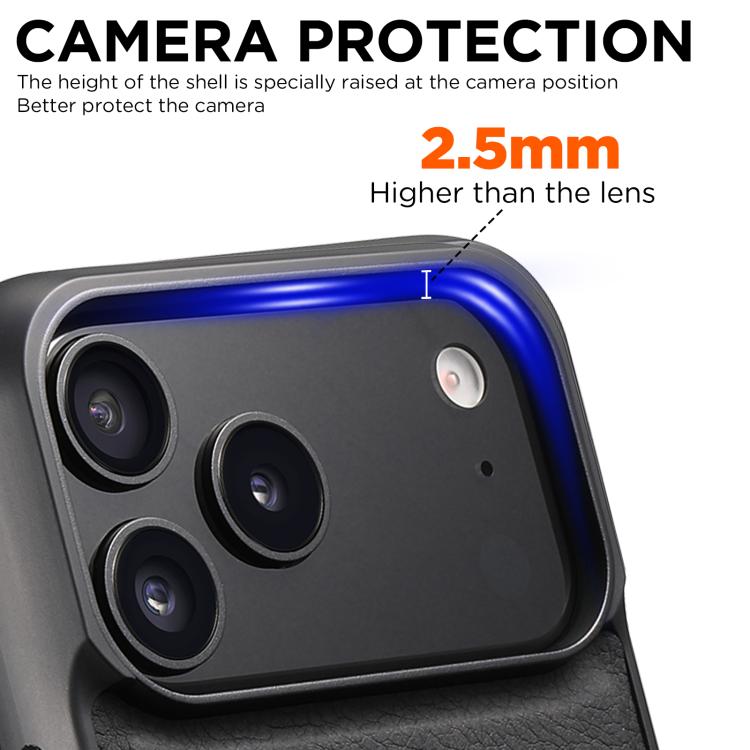 Custodia in ecopelle con retro magnetico per iPhone