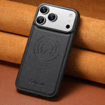 Custodia in ecopelle con retro magnetico per iPhone