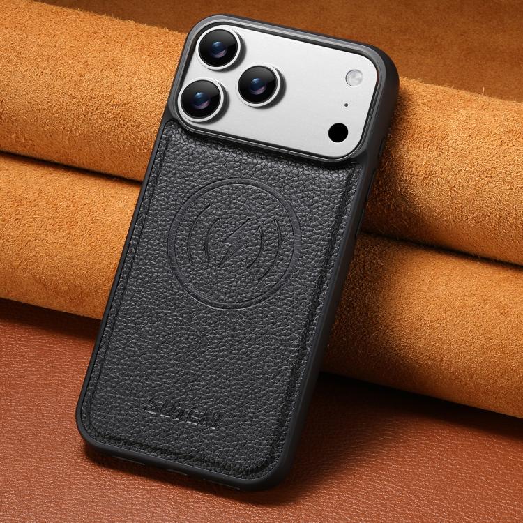 Custodia in ecopelle con retro magnetico per iPhone