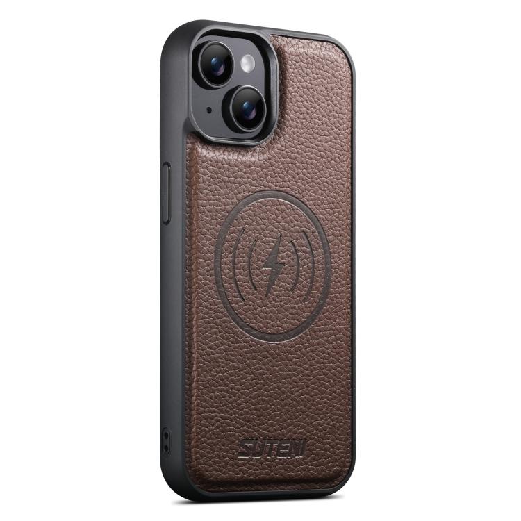 Custodia in ecopelle con retro magnetico per iPhone