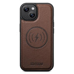 Custodia in ecopelle con retro magnetico per iPhone