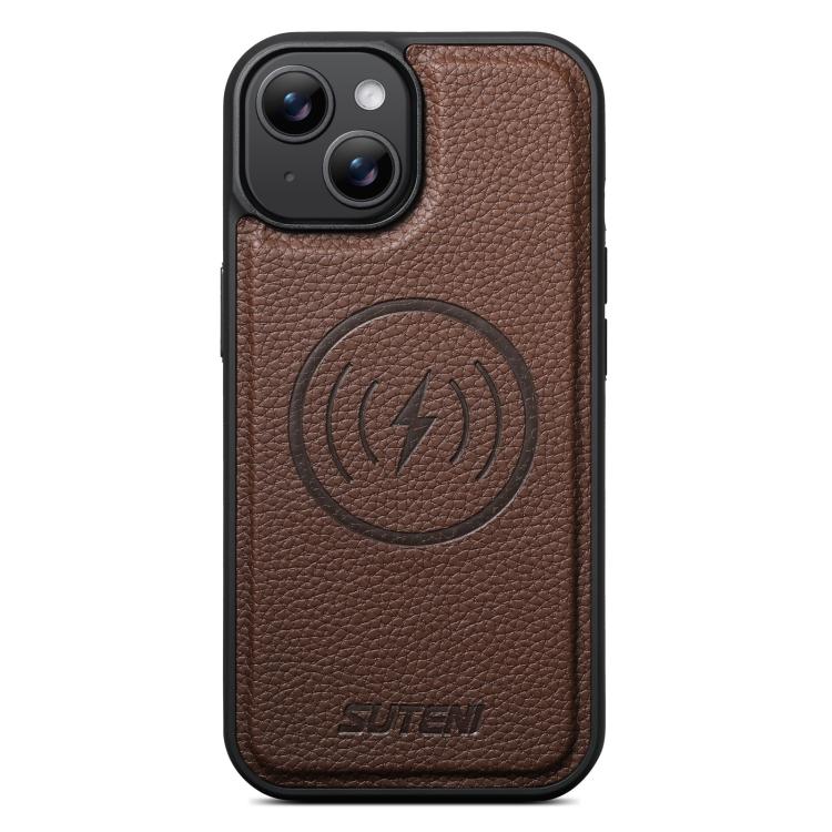 Custodia in ecopelle con retro magnetico per iPhone
