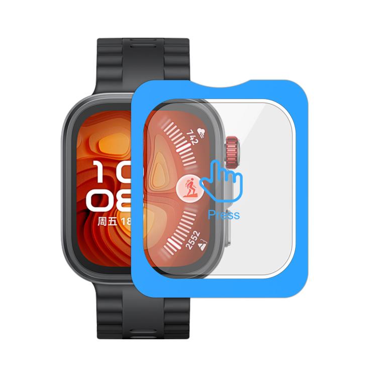 Pellicola in vetro temperato per orologio, anti-impronta a schermo intero, posizionamento HD, facile installazione., For Huawei Watch Fit 4 Pro, For Huawei Watch Fit 4