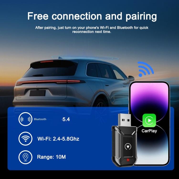 Adattatore wireless per auto 2 in 1 compatibile con M30 per aggiornamento CarPlay/Android Auto AI Box., M30