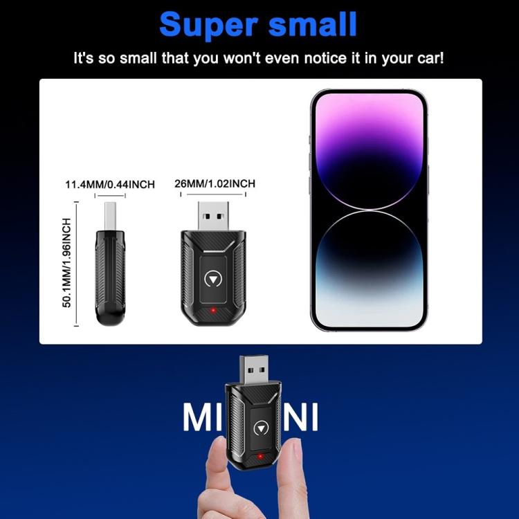 Adattatore wireless per auto 2 in 1 compatibile con M30 per aggiornamento CarPlay/Android Auto AI Box., M30
