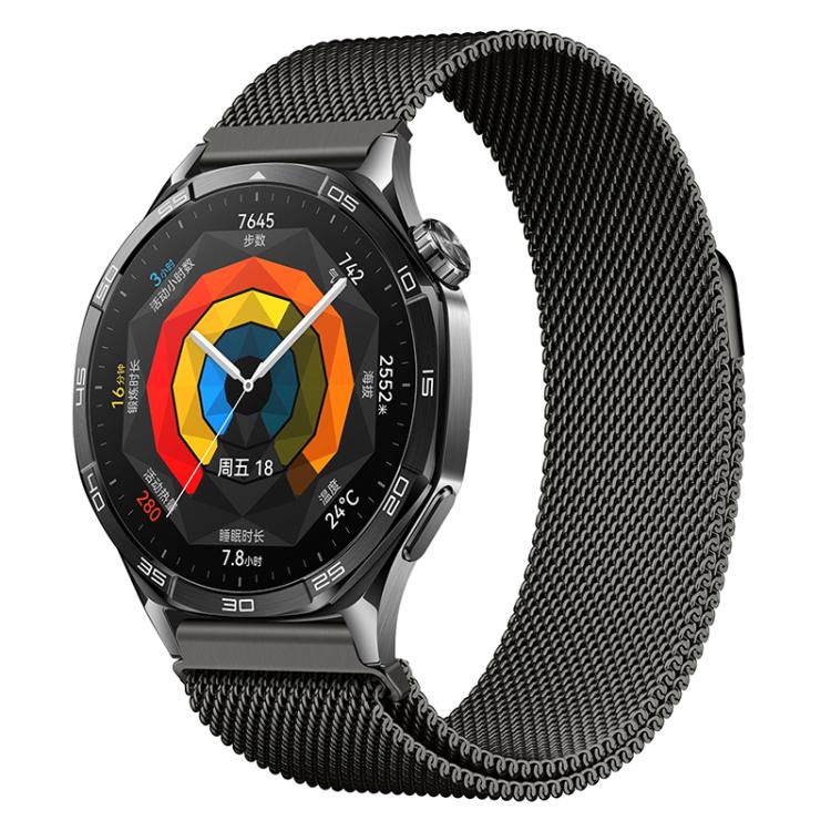 Cinturino per orologio Milanese magnetico in acciaio inossidabile con chiusura a pressione., 18mm