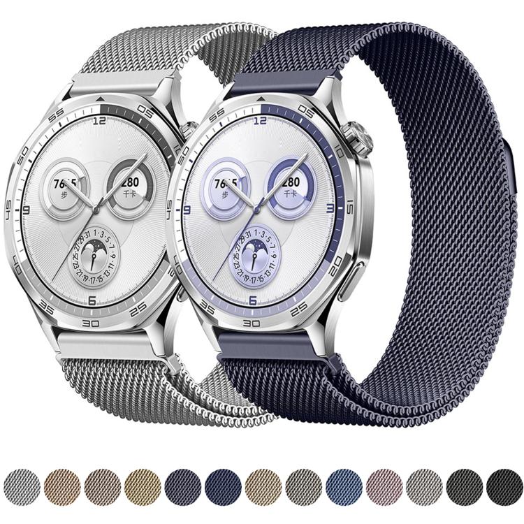 Cinturino per orologio Milanese magnetico in acciaio inossidabile con chiusura a pressione., 18mm