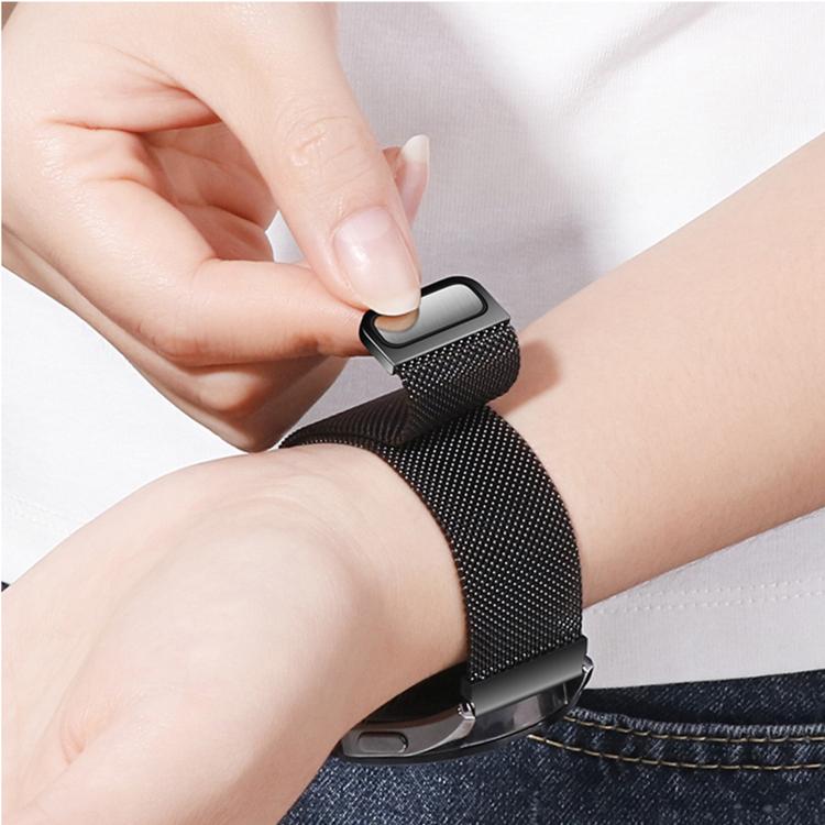 Cinturino per orologio Milanese magnetico in acciaio inossidabile con chiusura a pressione., 18mm