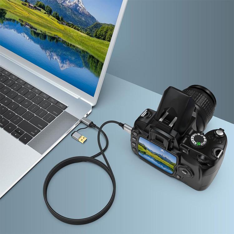 Cavo dati ENKAY 2 in 1 da USB 3.0 / Type-C a USB 3.0 Micro-B 5 Gbps per fotocamera e hard disk, 0.5m, 1m, 1.5m, 0.25m
