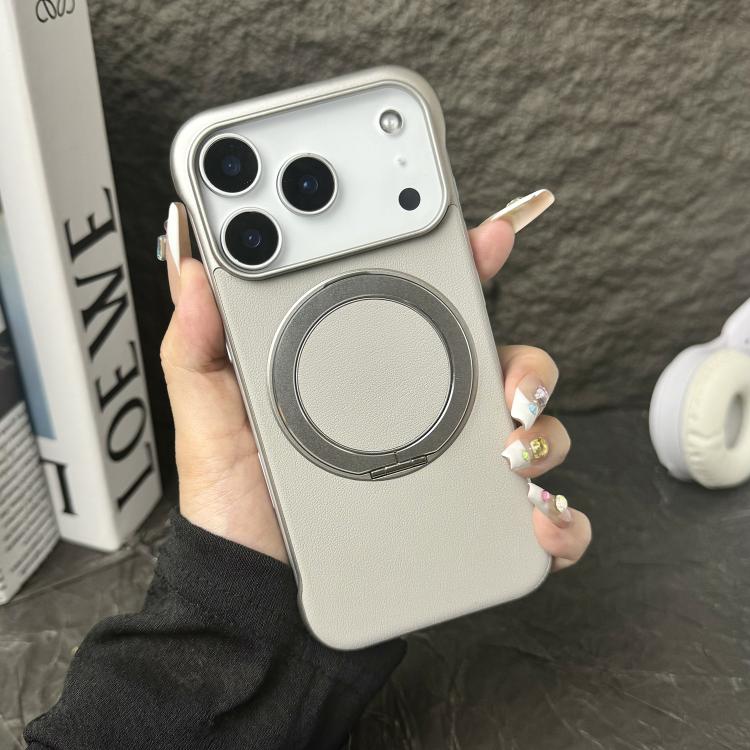 Custodia per telefono senza cornice in similpelle con supporto MagSafe., For iPhone 17 Pro Max, For iPhone 17 Pro, For iPhone 17