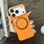 Custodia per telefono senza cornice in similpelle con supporto MagSafe., For iPhone 17 Pro Max, For iPhone 17 Pro, For iPhone 17