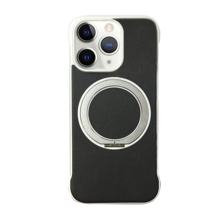 Custodia per telefono senza cornice in similpelle con supporto MagSafe., For iPhone 12 Pro, For iPhone 11 Pro Max, For iPhone 11