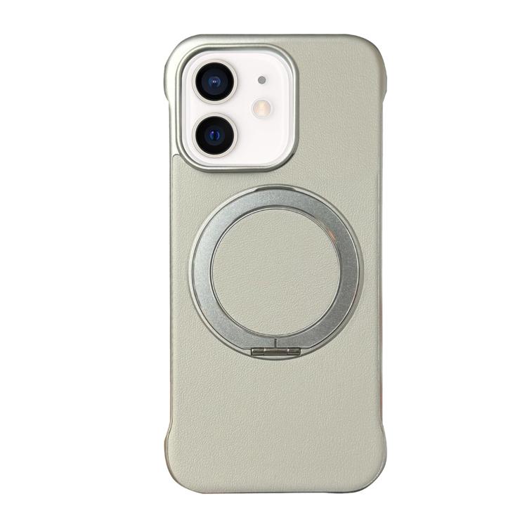 Custodia per telefono senza cornice in similpelle con supporto MagSafe., For iPhone 13, For iPhone 12, For iPhone 12 Pro Max