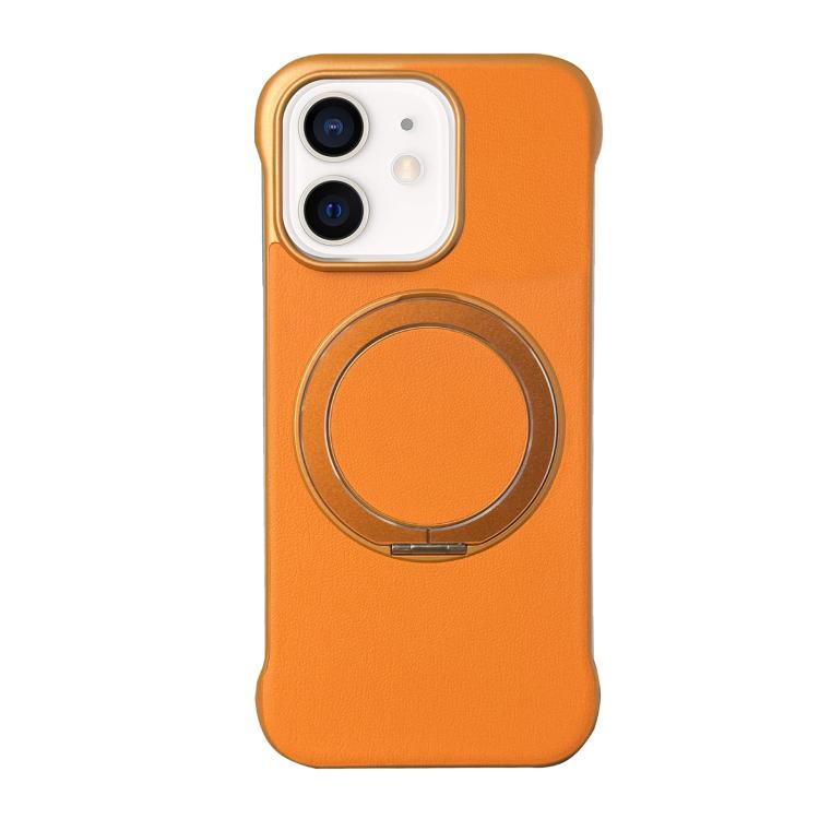 Custodia per telefono senza cornice in similpelle con supporto MagSafe., For iPhone 13, For iPhone 12, For iPhone 12 Pro Max