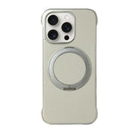 Custodia per telefono senza cornice in similpelle con supporto MagSafe., For iPhone 15 Pro, For iPhone 15 Plus, For iPhone 15