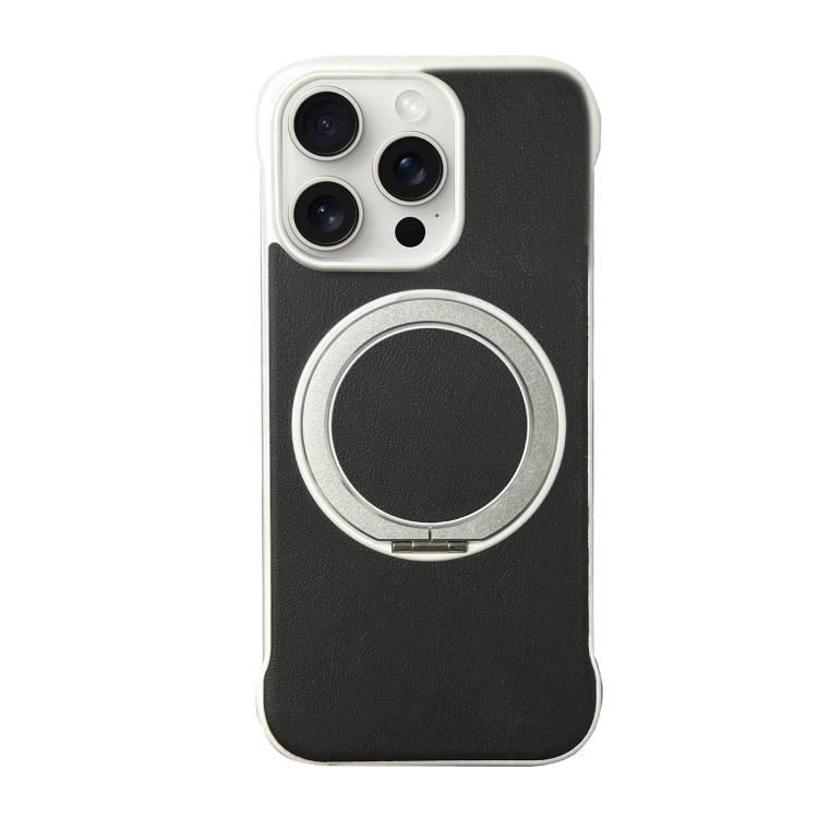Custodia per telefono senza cornice in similpelle con supporto MagSafe., For iPhone 15 Pro, For iPhone 15 Plus, For iPhone 15