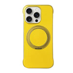 Custodia per telefono senza cornice in similpelle con supporto MagSafe., For iPhone 15 Pro, For iPhone 15 Plus, For iPhone 15