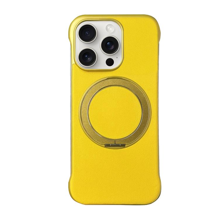 Custodia per telefono senza cornice in similpelle con supporto MagSafe., For iPhone 16 Plus, For iPhone 16, For iPhone 15 Pro Max