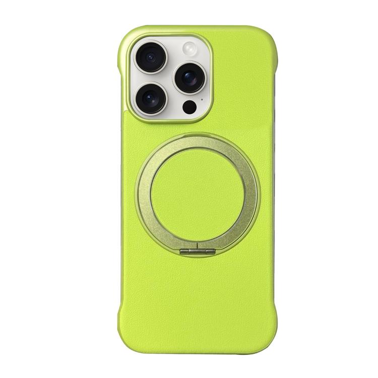 Custodia per telefono senza cornice in similpelle con supporto MagSafe., For iPhone 16 Plus, For iPhone 16, For iPhone 15 Pro Max