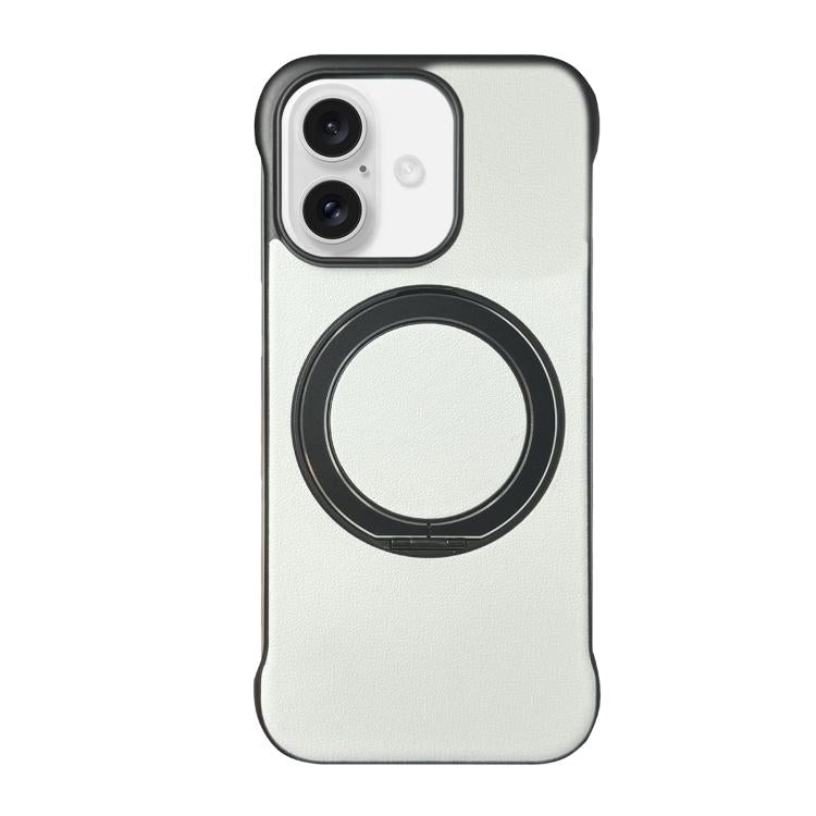 Custodia per telefono senza cornice in similpelle con supporto MagSafe., For iPhone 16 Plus, For iPhone 16, For iPhone 15 Pro Max