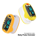 Pulsossimetro da dito pediatrico Ossigeno nel sangue neonatale Bambini Bambini Saturazione USB ricaricabile Infant Oximetro Pediatrico, yellow, Orange