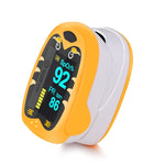 Pulsossimetro da dito pediatrico Ossigeno nel sangue neonatale Bambini Bambini Saturazione USB ricaricabile Infant Oximetro Pediatrico, yellow, Orange