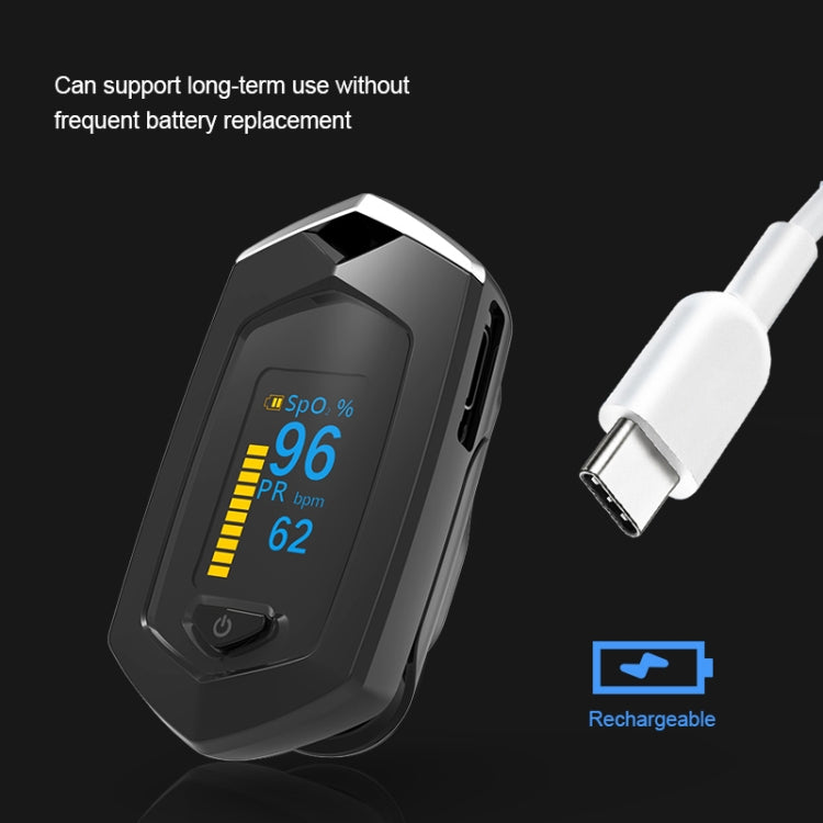 Pulsioximetro portatile Finger spo2 Saturimetro per monitoraggio dell'ossigeno nel sangue