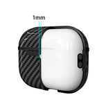 Cover protettiva per auricolari in TPU effetto fibra di carbonio, For AirPods Pro 3, For AirPods Pro 2