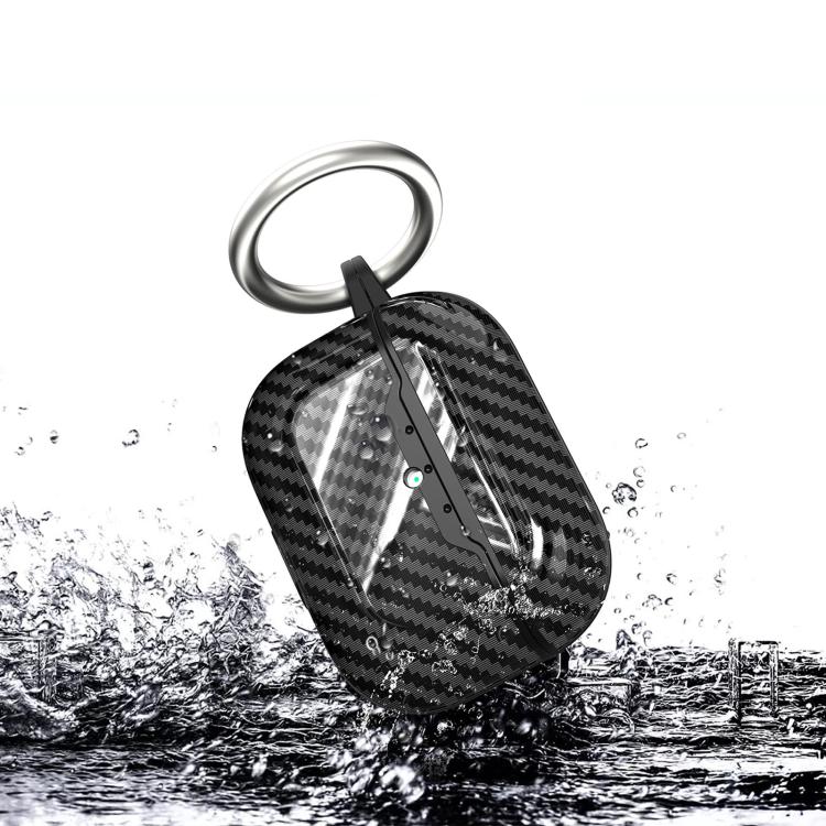 Cover protettiva per auricolari in TPU effetto fibra di carbonio, For AirPods Pro 3, For AirPods Pro 2