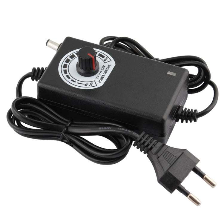 Adattatore di alimentazione regolabile 12V AC DC 3V - 12V 2A 24W Driver regolatore di tensione caricabatterie universale, US Plug, EU Plug