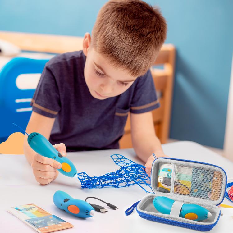 Borsa porta penna per stampa 3D 3Doodler Start+ Essentials 2024/2023 con maniglia e custodia portatile., For 3Doodler Start+ Essentials 2024 / 2023