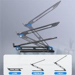 NH-02B Supporto per notebook/PC pieghevole e regolabile in altezza per laptop da 10 a 15,6 pollici, NH-02B