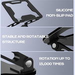 NH-02B Supporto per notebook/PC pieghevole e regolabile in altezza per laptop da 10 a 15,6 pollici, NH-02B